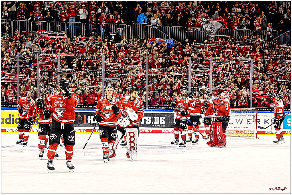 PENNY DEL Viertelfinale Spiel 6;  Koelner Haie - Adler Mannheim; Koeln, 26.03.2023